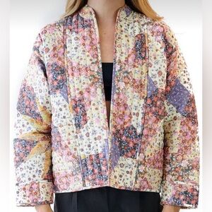 Phluid Project Patchwork Quilt Jacket M